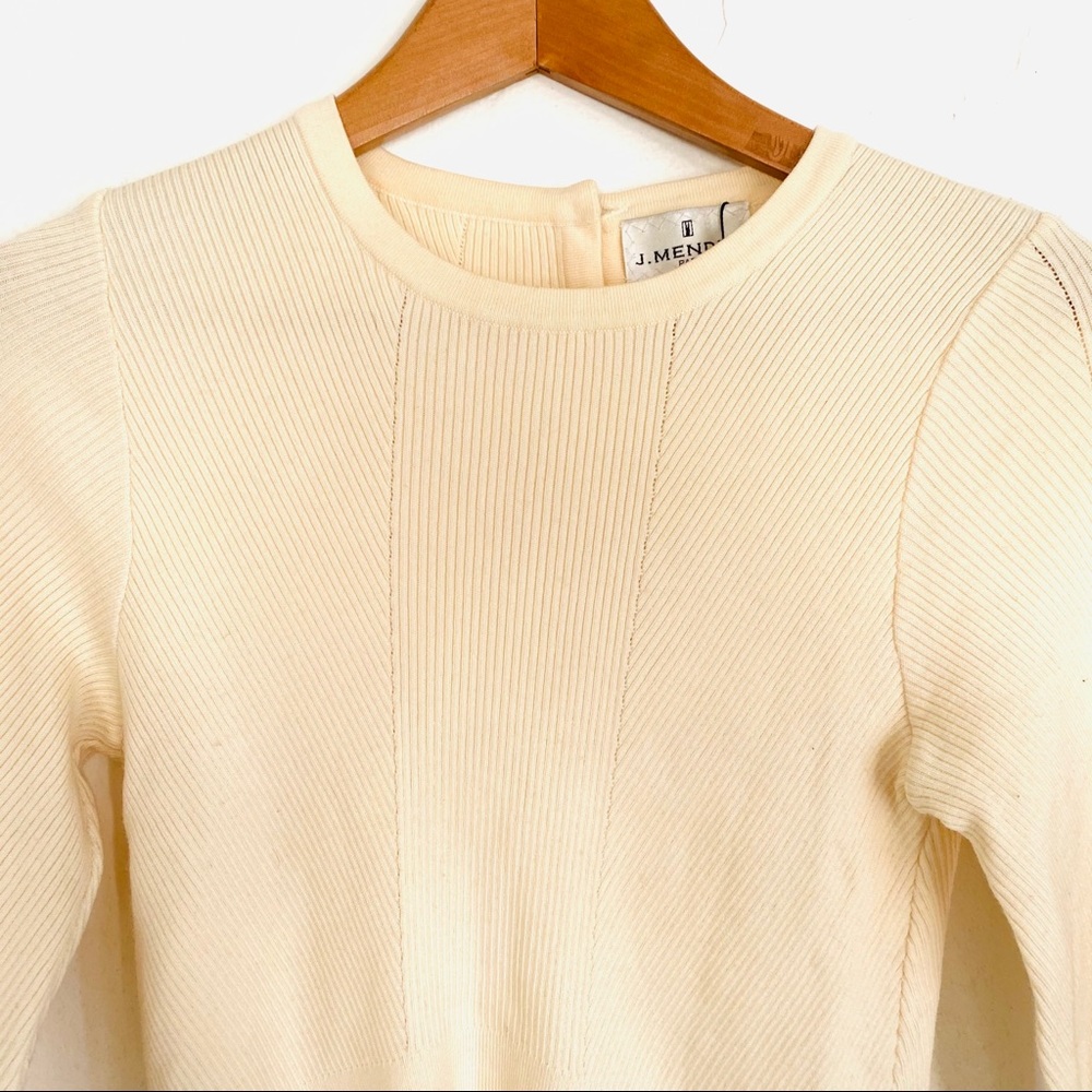 J. Mendel Ribbed Reverse Cardigan - Picture 4 of 5